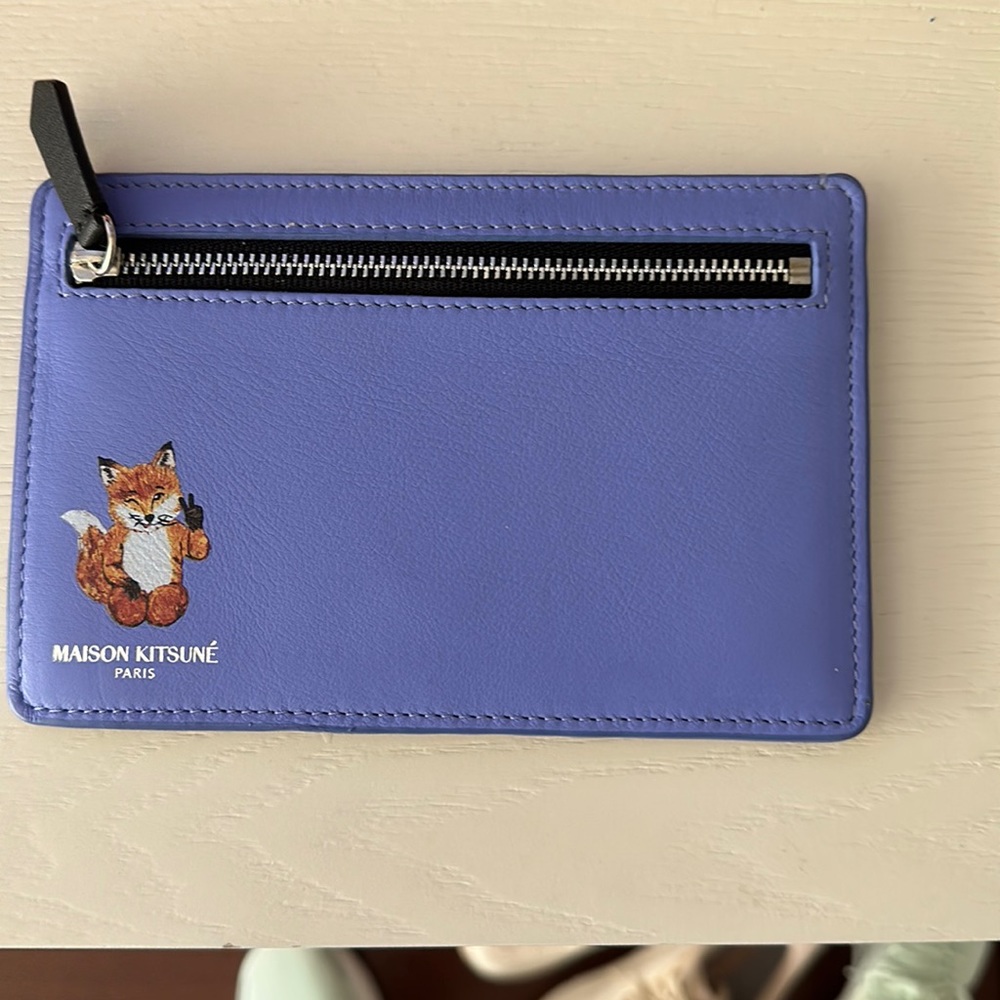 Maison Kitsune Travel wallet with Zipper